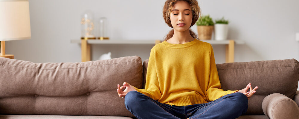 Teenager Practicing Clearing Energy Meditation