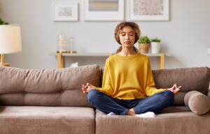 Teenager Practicing Clearing Energy Meditation