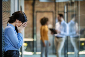 Stressed professional woman for do you really want to quit your job