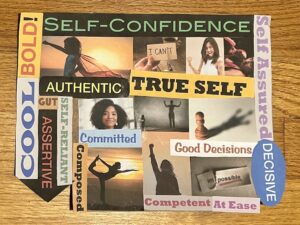 Confidence vision board for 2024 vision board