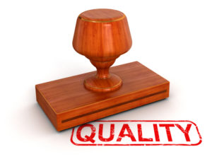 Quality stamp symbolizing high-quality, pure essential oils