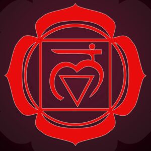 Root Chakra Muladhara sign or mandala