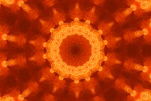 Orange design for the sacral chakra, worthiness, and healing with the chakras