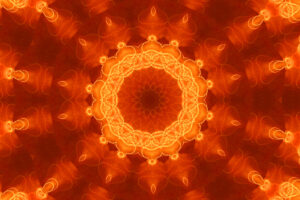 Orange design for the sacral chakra, worthiness, and healing with the chakras