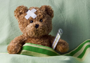 Sick teddy bear for you can heal yourself