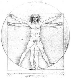 Vitruvian Man for why embodiment is important, our embodied intelligence