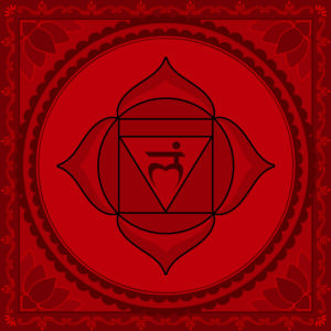 Muladhara mandala for treat the root chakra naturally 