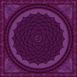 Crown chakra mandala for treat crown chakra (sahasrara) naturally